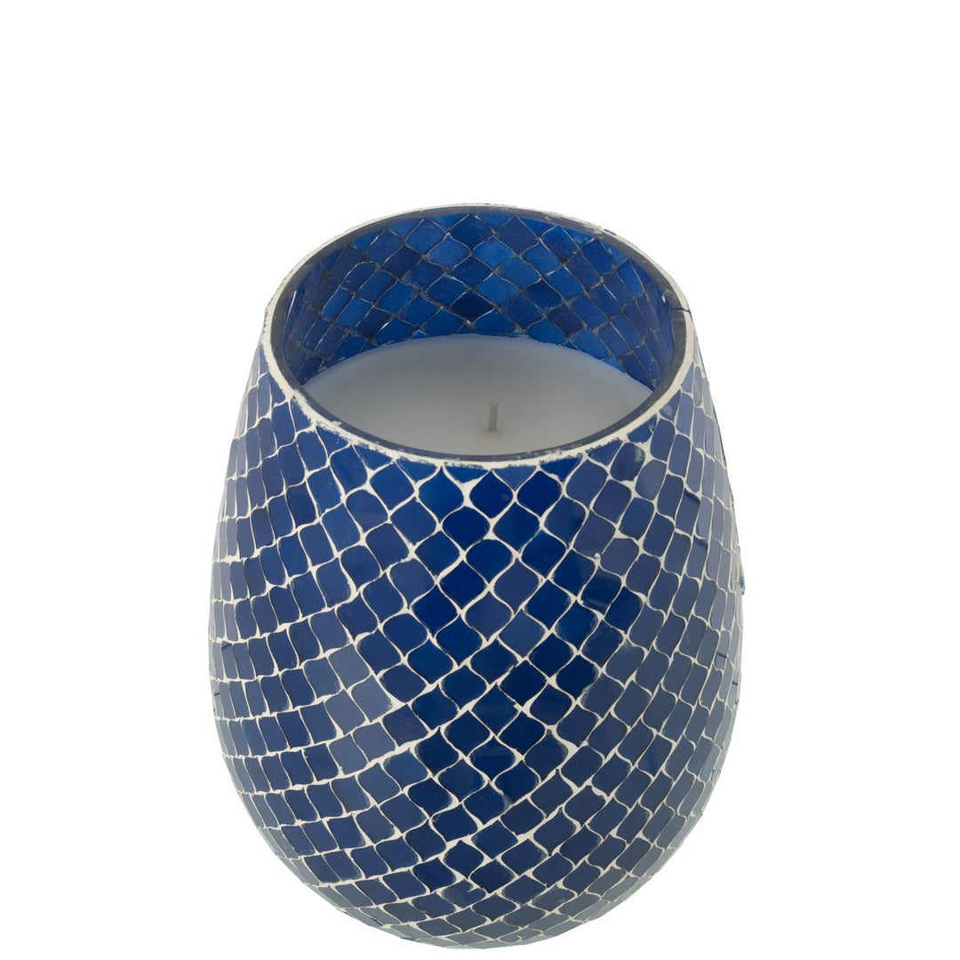 Bougie Senteur Juniper Love Mia Mosaic Bleu 120hEURES
