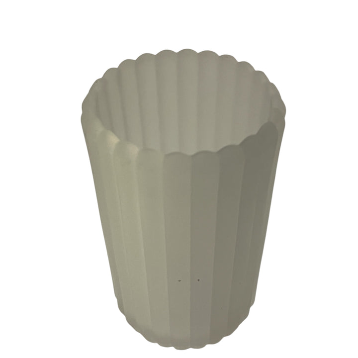 Photophore en Verre Opaque  Cylindrique