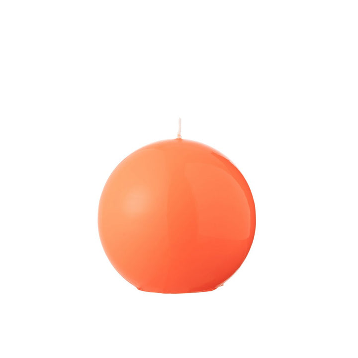 Bougie Boule Cire Fluo Rouge - 30 Heures