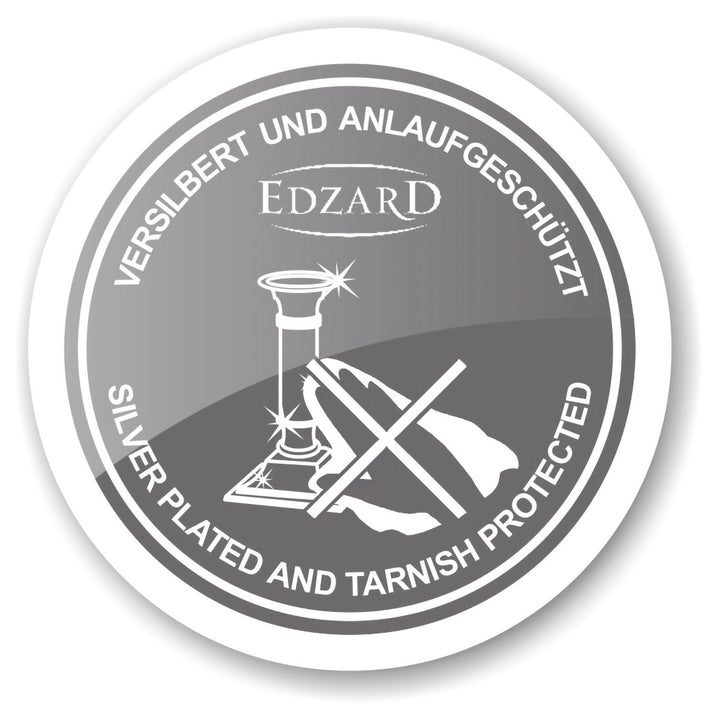 EDZARD Lincoln H 23 cm | Bougeoir tige cannelée | Anti-Ternissement