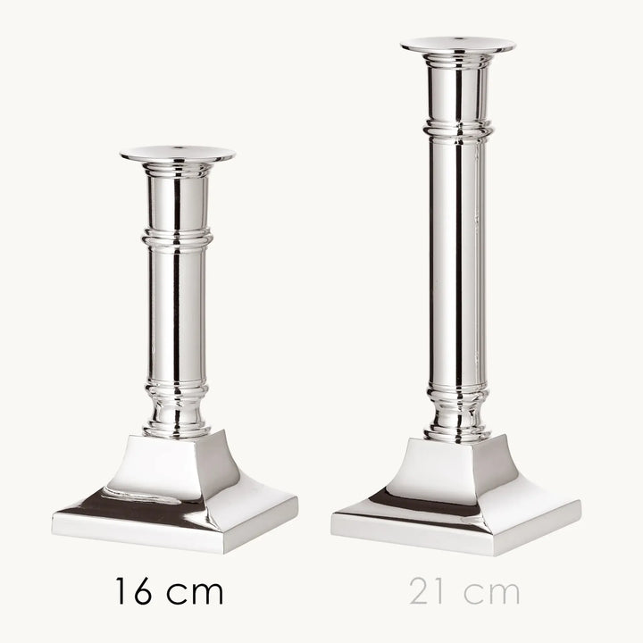 Kent H 16 cm | Bougeoir Argenté Anti-Ternissement