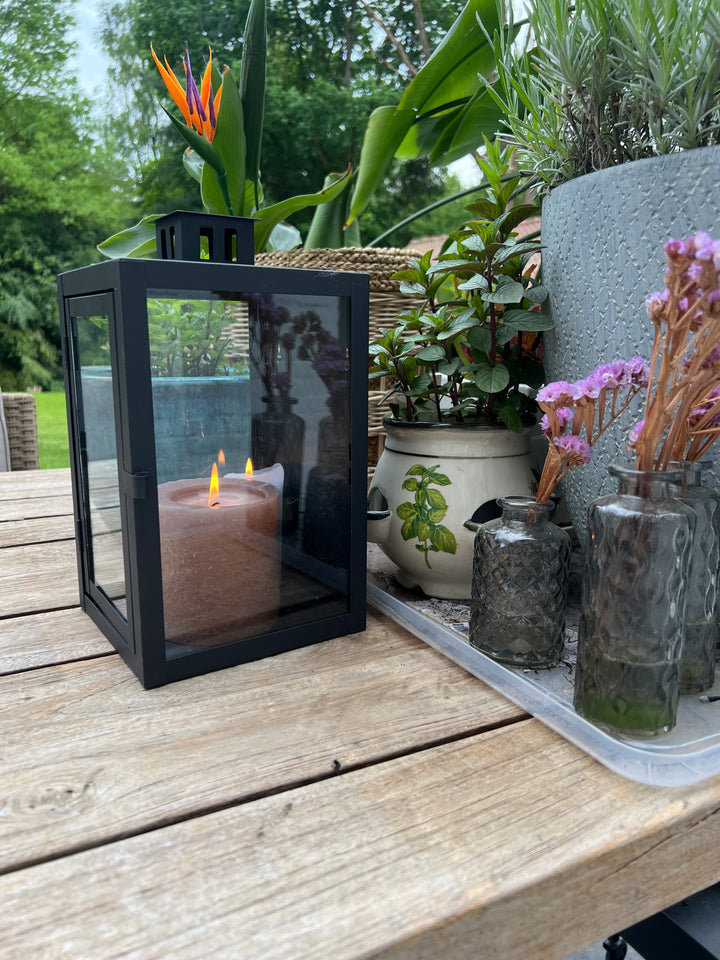 Lanterne d’Extérieur en Métal Noir Mat | Élégante et Pratique