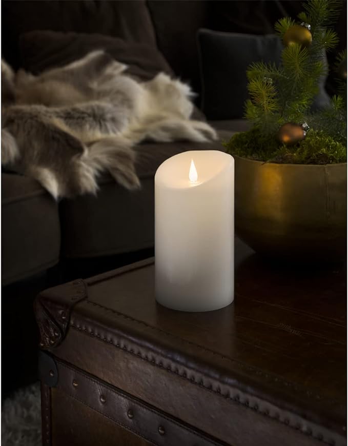 LED candle 18 cm | Wax | Battery