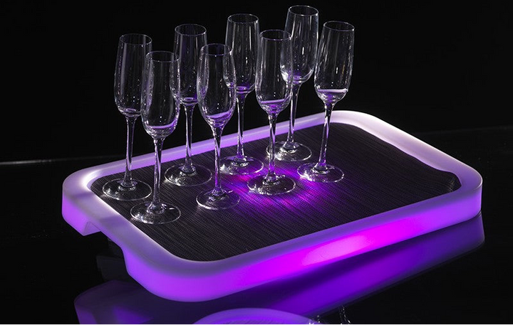 LOCATION Plateau rectangulaire avec éclairage LED