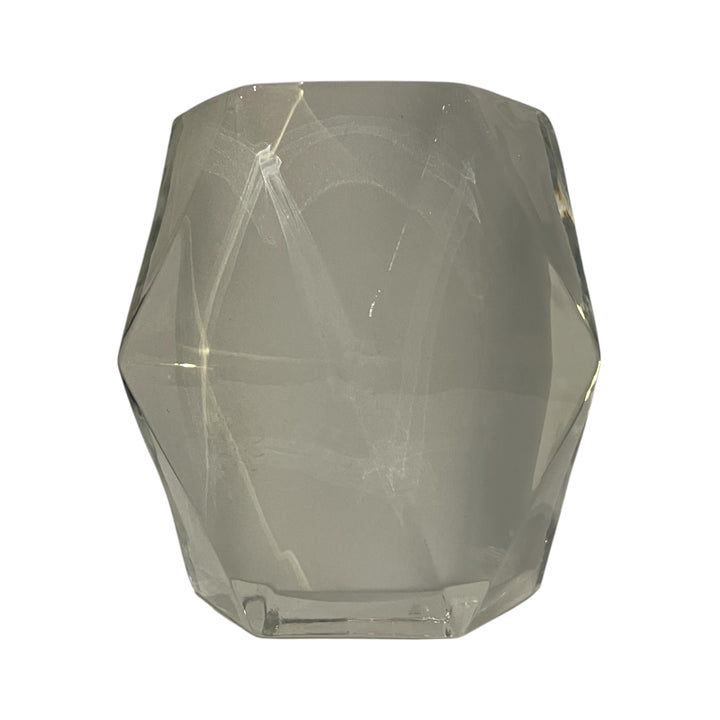 Photophore en Verre Opaque  Diamond forme