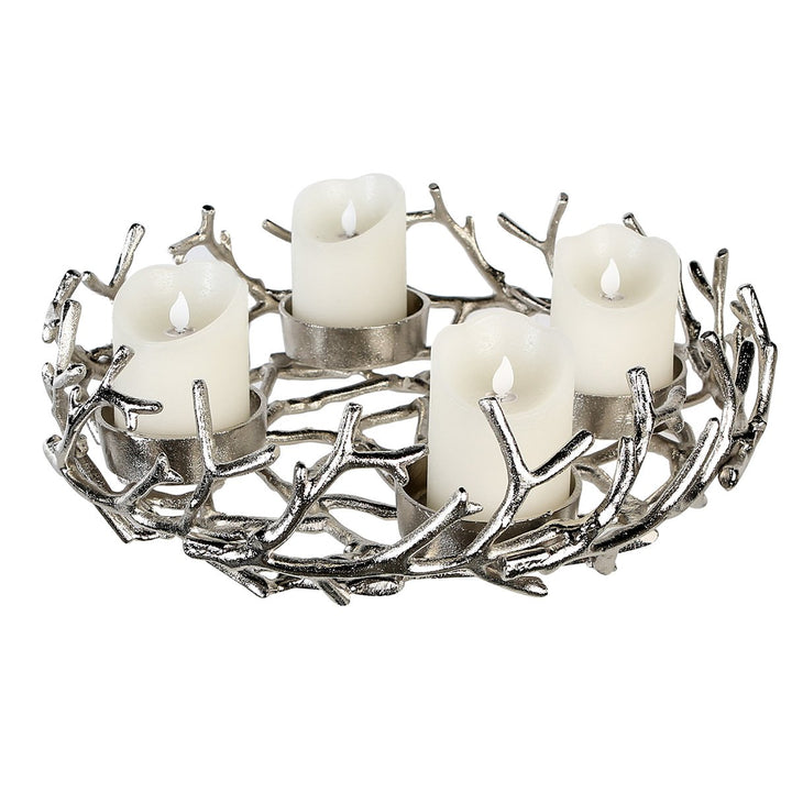 Chandelier de l’Avent “Twigs” en aluminium  D.42cm X-mas