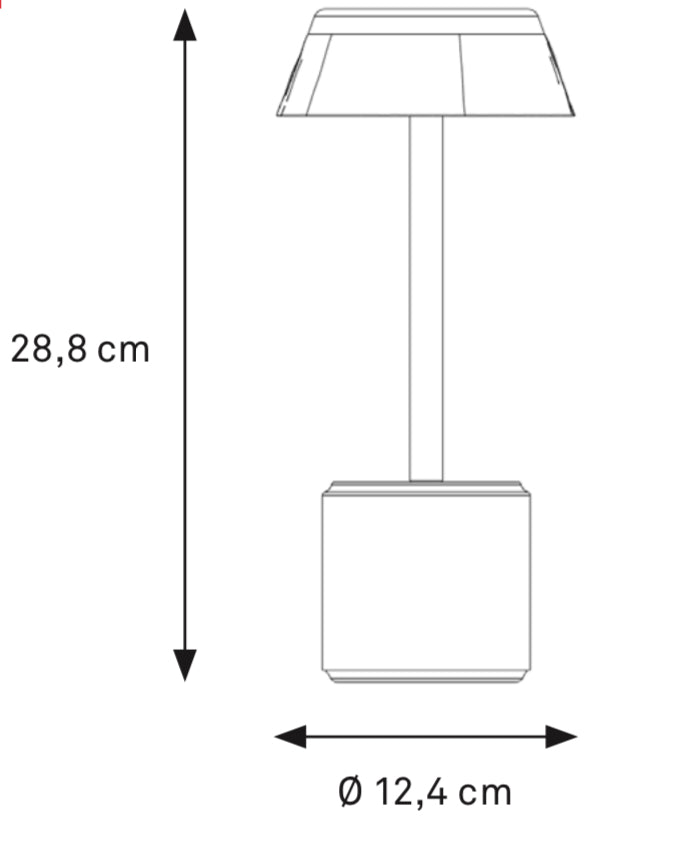 APOLLO TALL| ABAT-JOUR OR JAUNE | COSMOS TALL IMAGILIGHTS   | LAMPE LED RECHARGEABLE