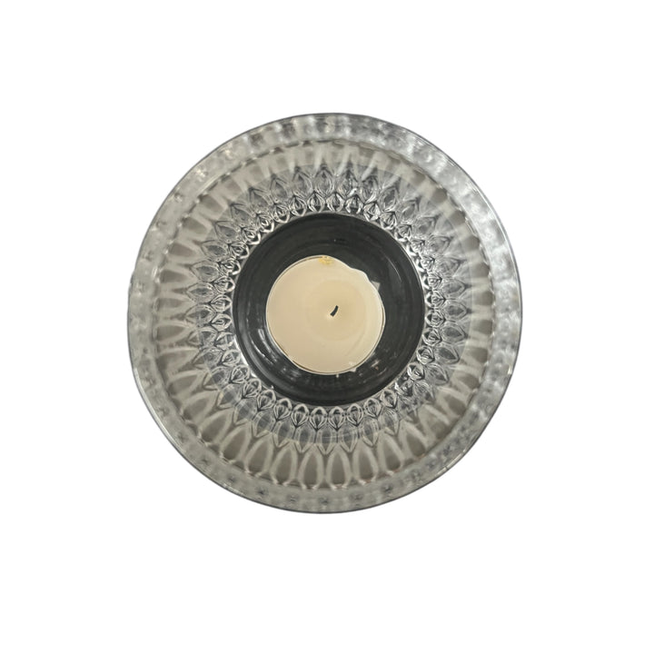 Lot de 8 photophores en verre – Pour bougies chauffe-plat