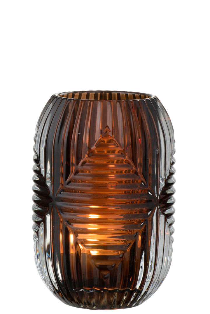 GATSBY | ART DECO  GLAZEN KANDELAAR