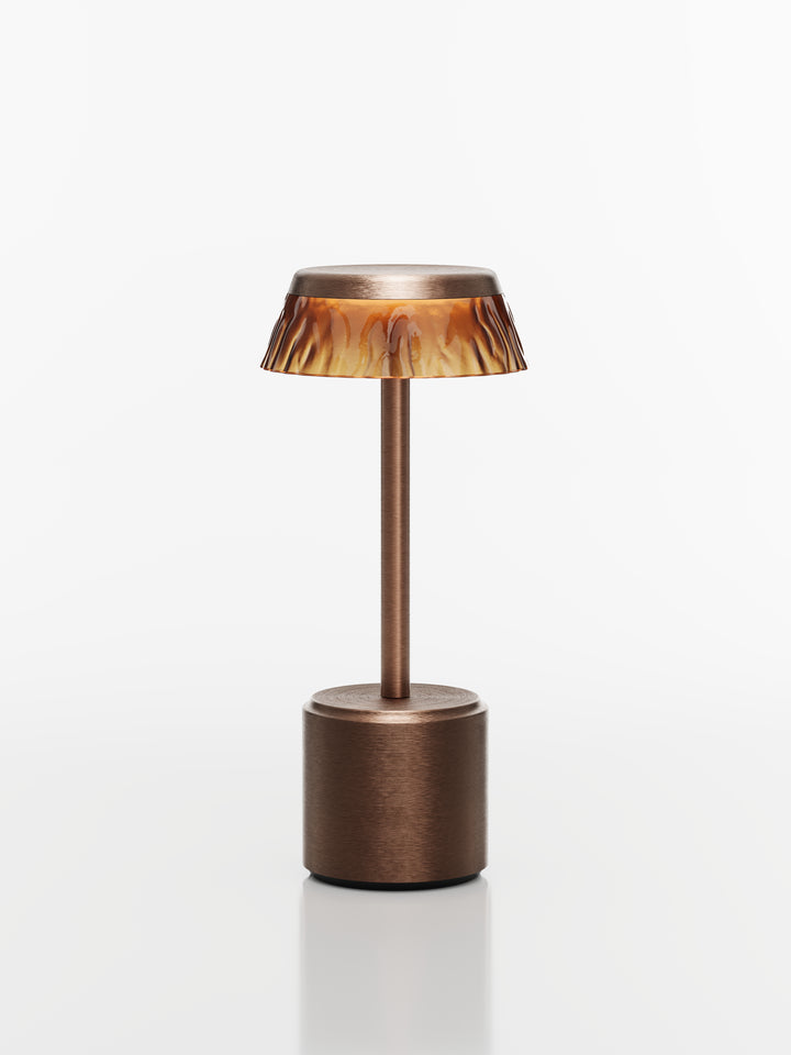 lampe avce abat jour bronze rechargeable par imagilights