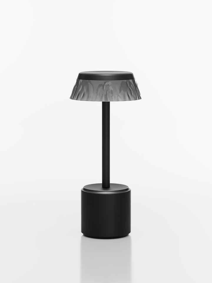 lampe apollo tall abat-jour noir rechargeables pour horeca