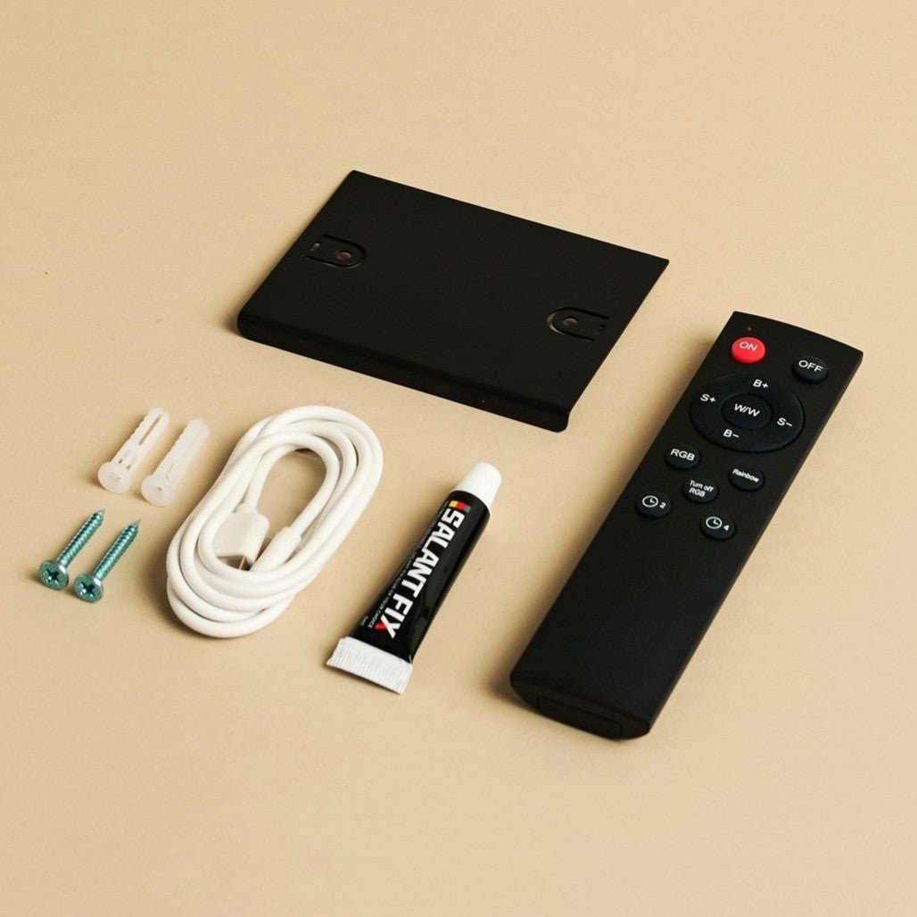 Applique murale dorée recahargeable