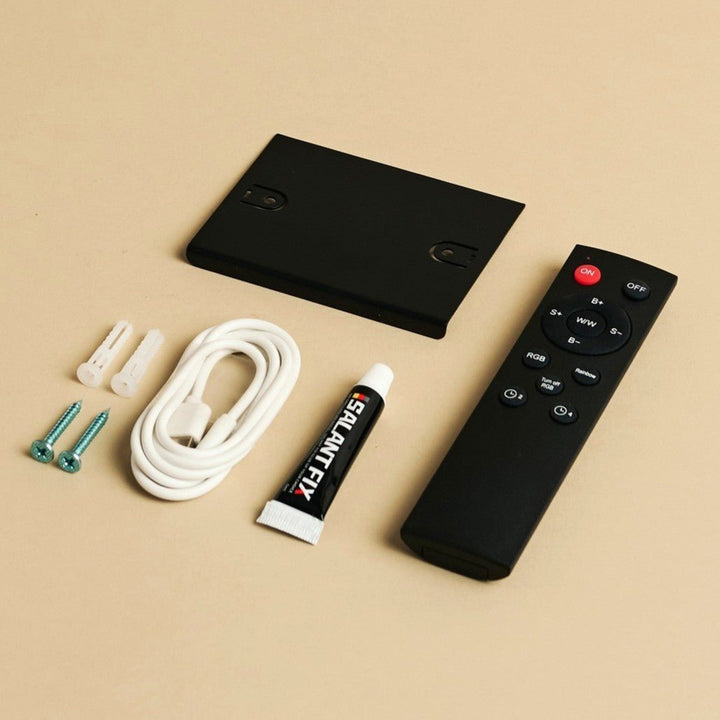 Applique murale dorée recahargeable