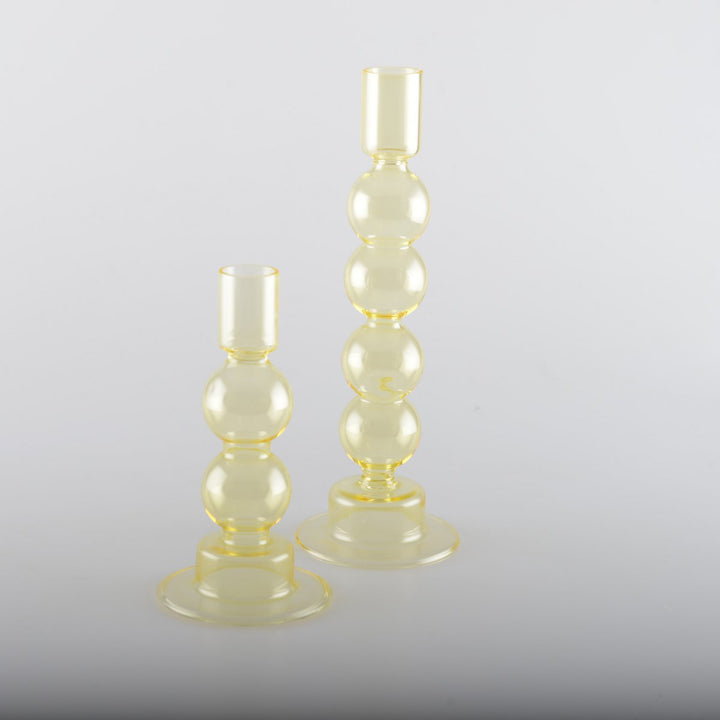 BOUGEOIR EN VERRE A BULLE