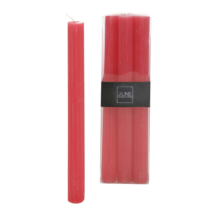 Boîte 6 Bougies Fuchsia -9h