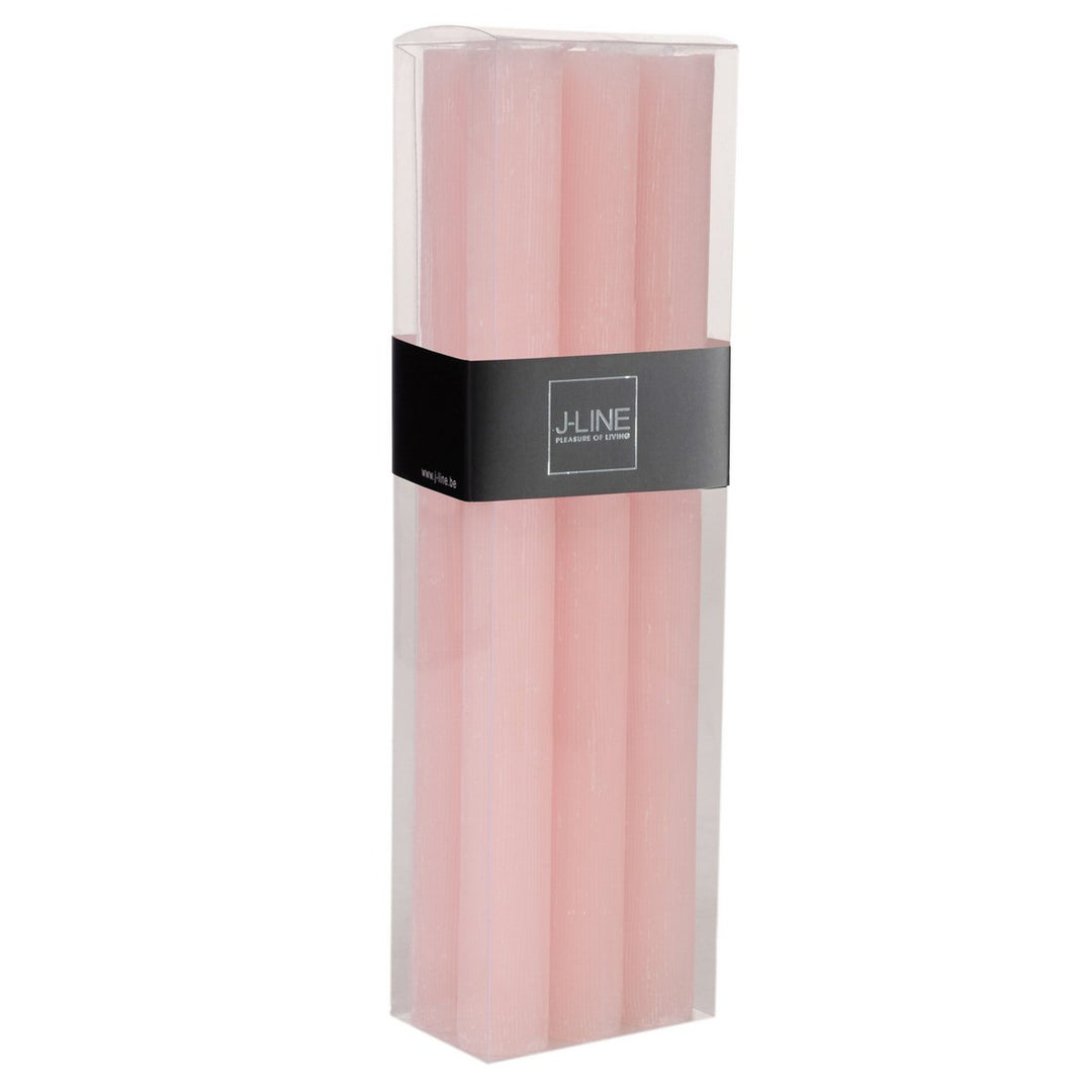 Boîte 6 Bougies Rose Poudré -9h