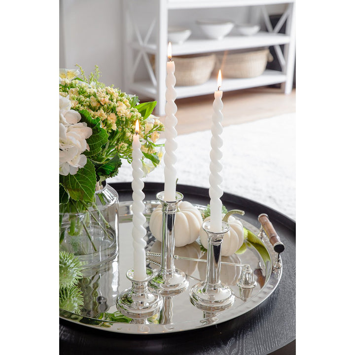 Bougeoir EDZARD_Fiona_H_18_cm argenté