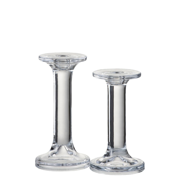 Bougeoirs en Verre Transparent – Chic Intemporel