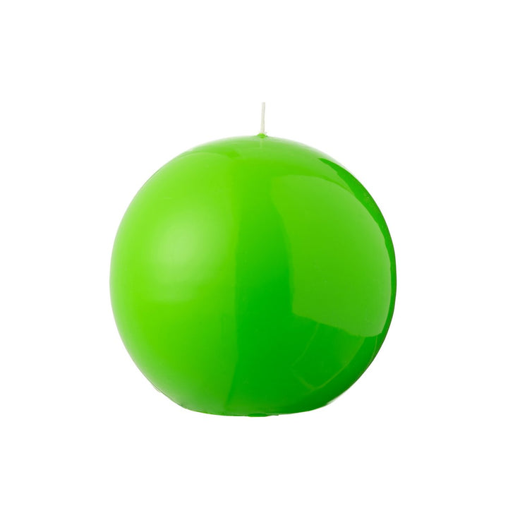 Bougie Boule Cire Fluo  Vert - 50 Heures