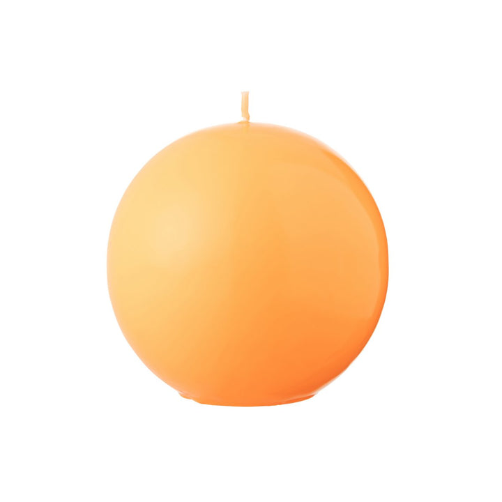 Bougie Boule en cire fluo orange - 50h 