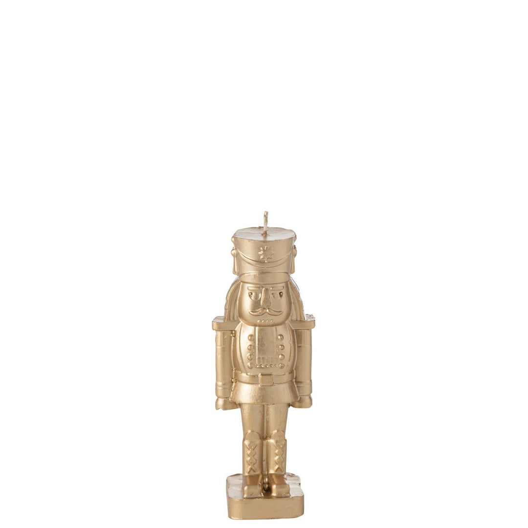 Bougie Casse-Noisette Paraffine Doré Small - 4h H13,5 cm