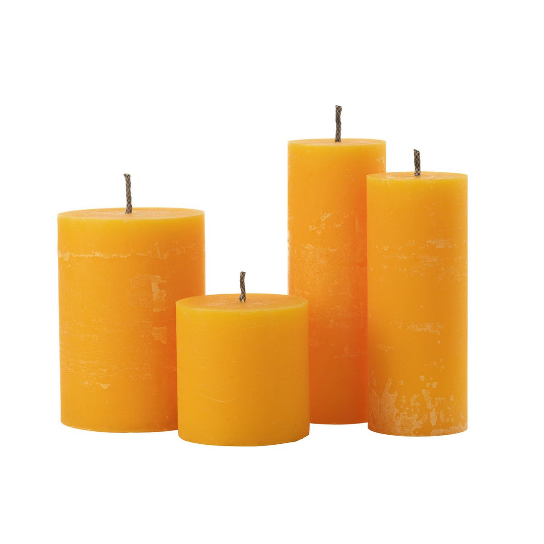Bougie Extérieure Pilier Jaune Extra Large 50heures