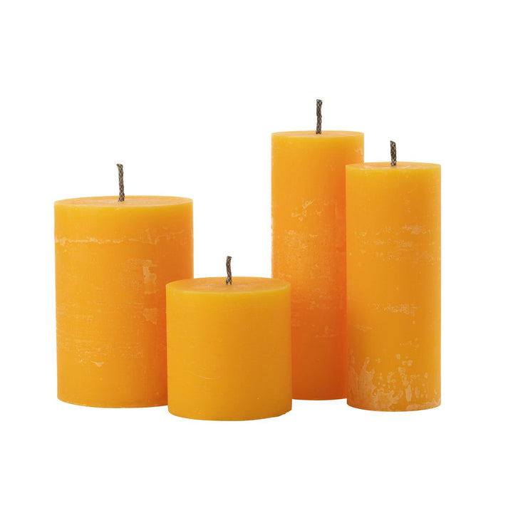 Bougie Extérieure Pilier Jaune Extra Large 50heures