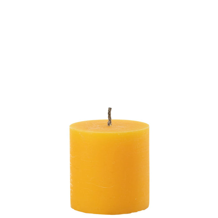 Bougie Extérieure Pilier Jaune Small  70h