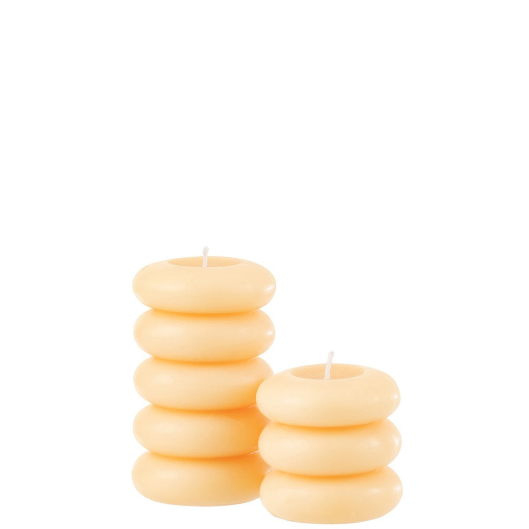 Bougie Macaron Jaune Clair