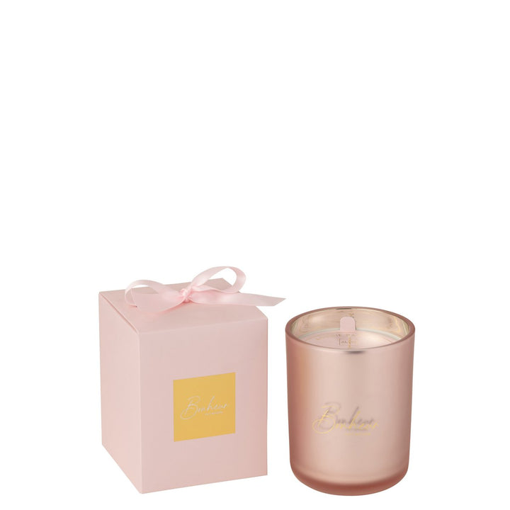 Bougie Parfumée Bonheur Rose Large - 65h
