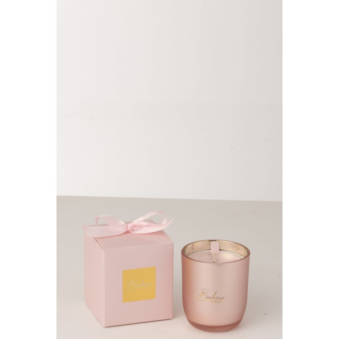 Bougie Parfumée Bonheur Rose Large - 65heures