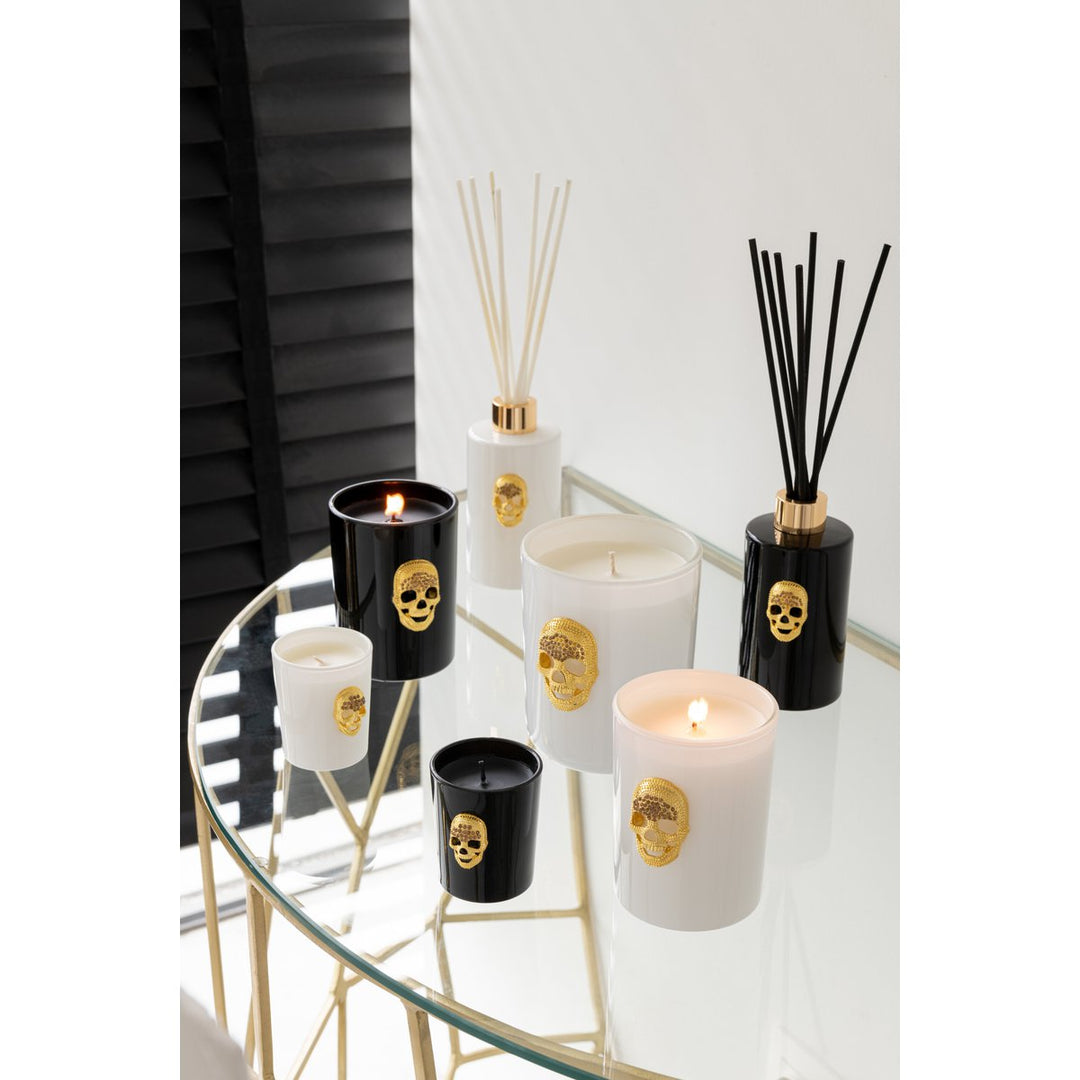 Bougie Parfumée Crâne Nuit Blanche 65H