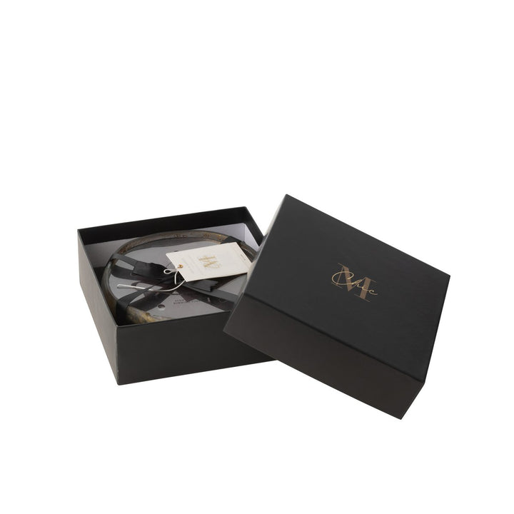 Bougie Parfumée M-Chic - Verre Or/Noir -Taille moyenne 20h