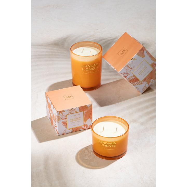 Bougie Parfumée Mandarin Moments Cire Orange Large - 70heures