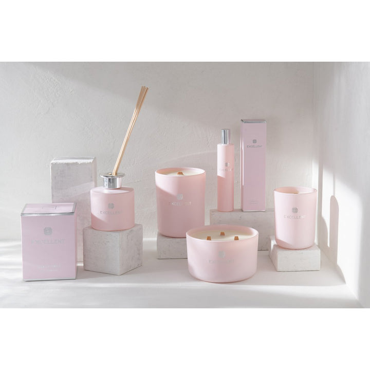 Bougie Parfumée  Verre Rose