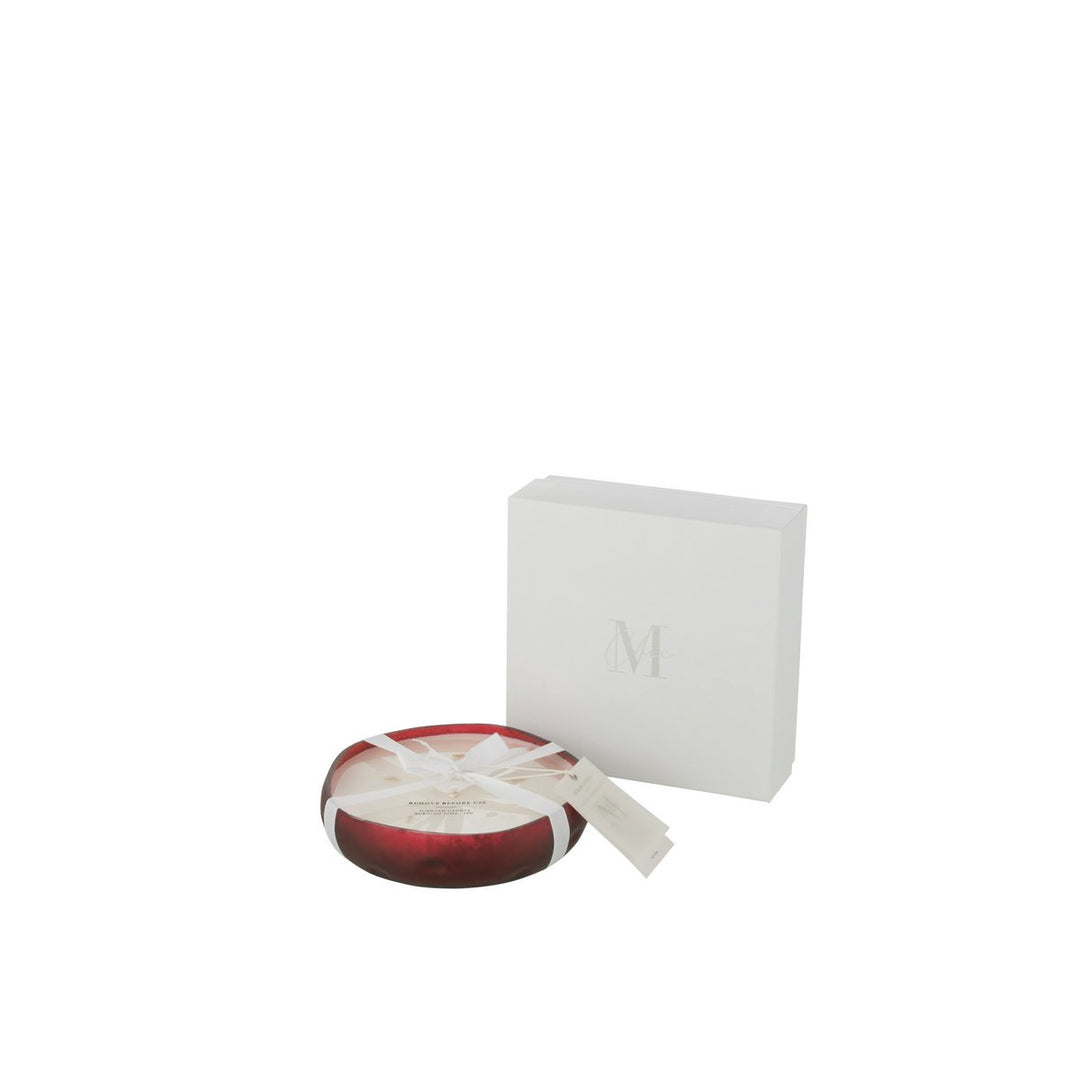 Bougie Senteur M-Chic -Verre Rouge - Taille moyenne - 19h