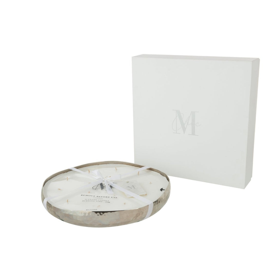 Bougie parfumée M-Chic - Métal Argent -Extra L