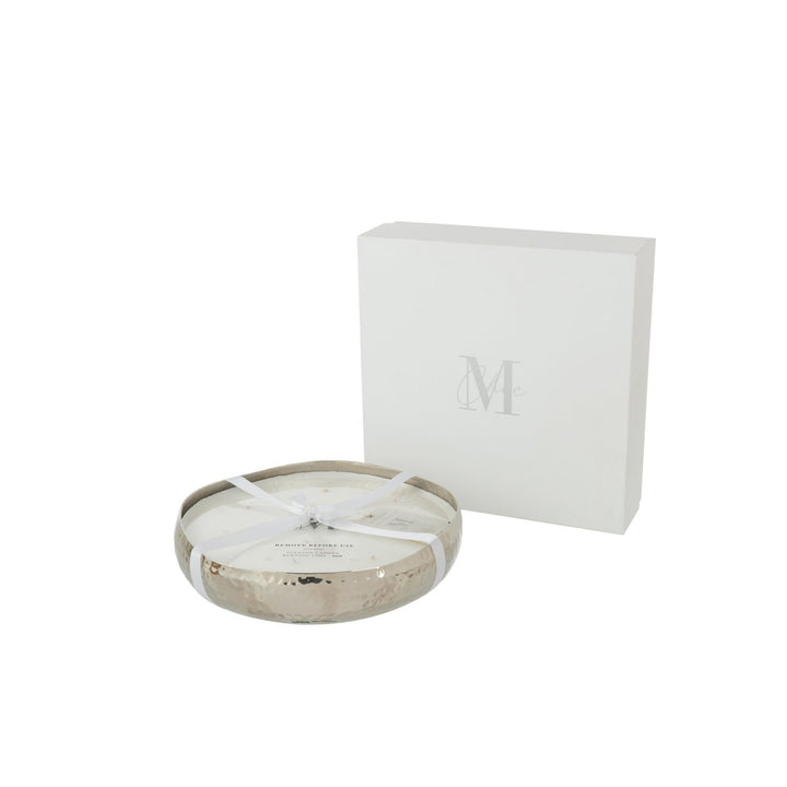 Bougie parfumée M-Chic - Métal Argent - Large -44h