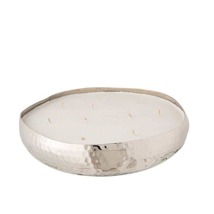 Bougie parfumée M-Chic - Métal Argent - Large -44heures