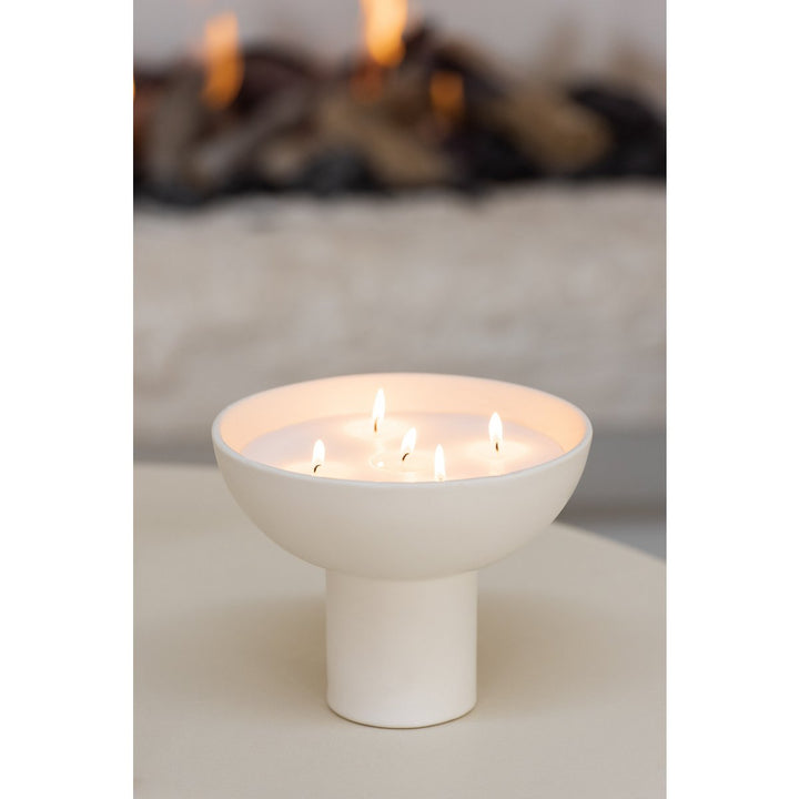 Bougie parfumée en céramique - Tasse blanche