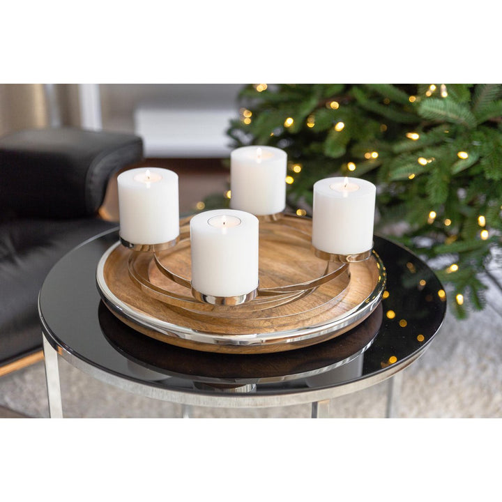 Bougie permanente Cornelius (hauteur 9 cm, Ø 8 cm), blanc, photophore résistan chaleur