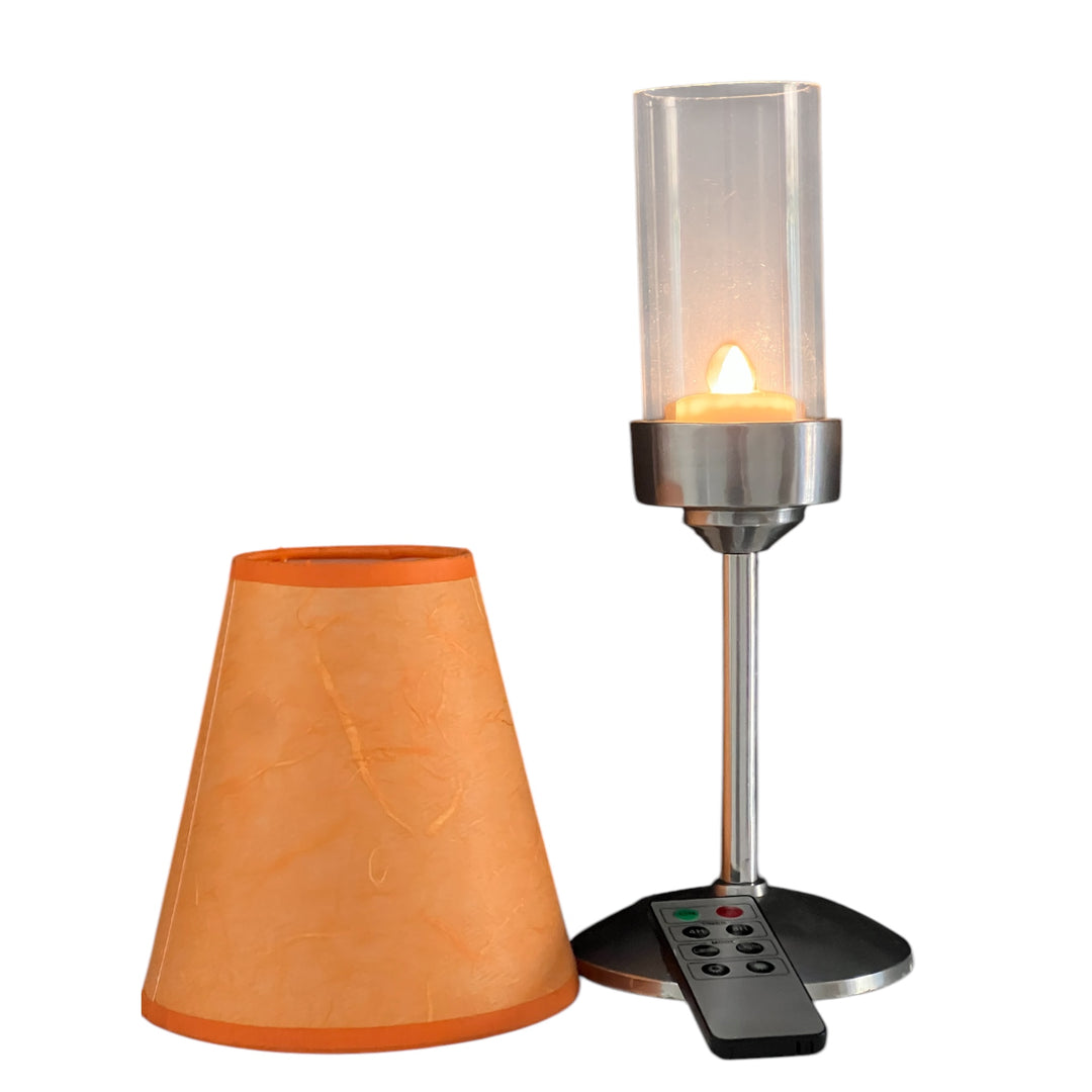 CORDLESS CANDLE LED LAMPS WITH LAMPSHADE