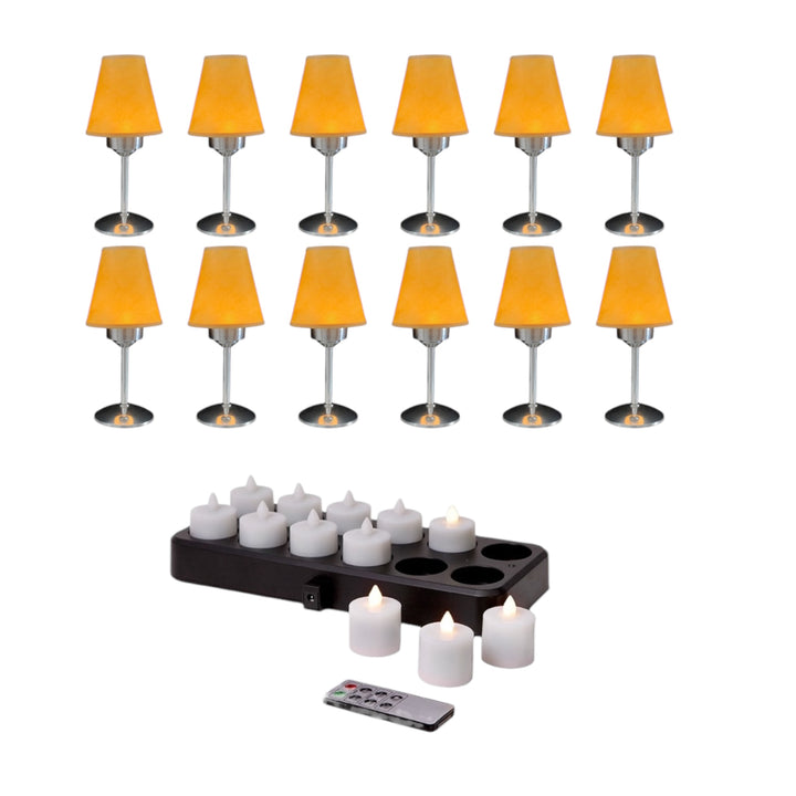 CORDLESS TABLE LAMP WITH LAMPSHADES FOR HOSPITALITY AND RESTAURANT