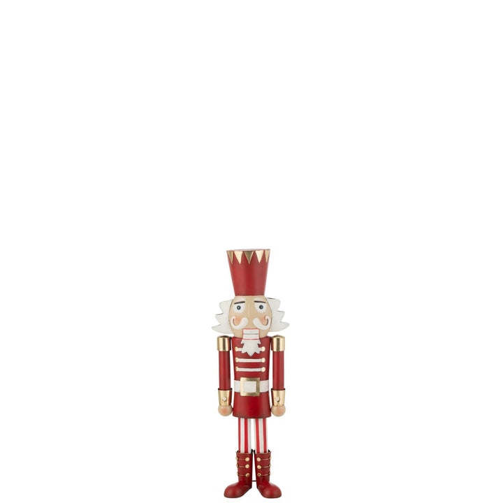 Casse-Noisette Fer Rouge/Or Taille Moyen H89 cm