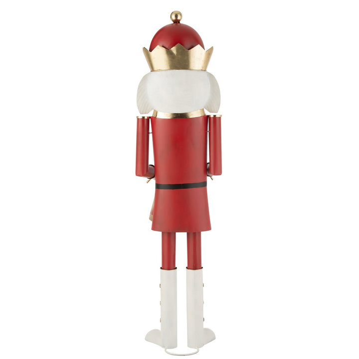 Casse-Noisette Tambour Fer Rouge et Or Grand Modéle H174cm