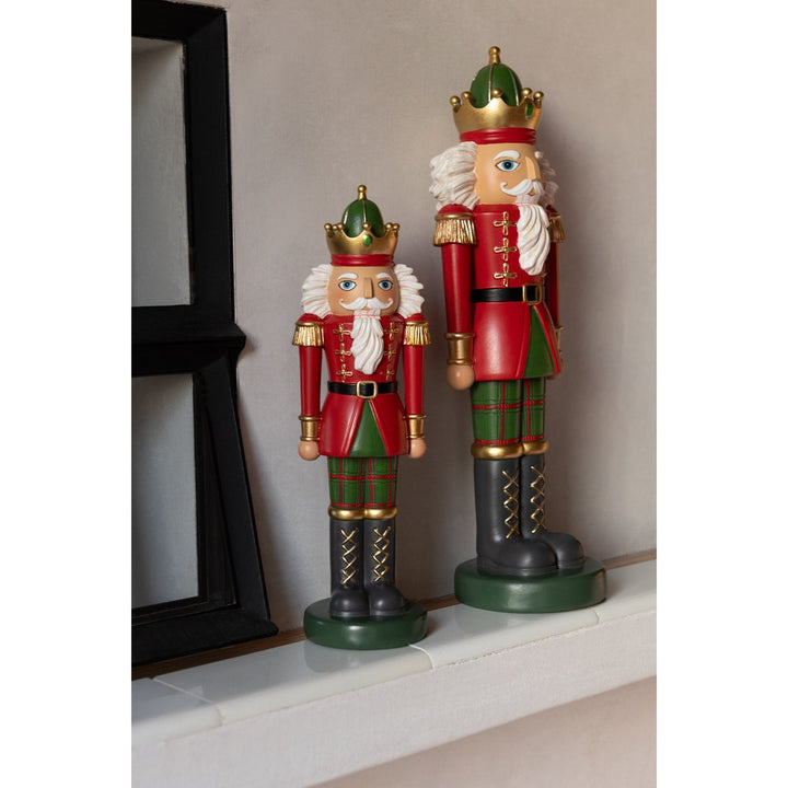 Casse-Noisette sur Base - Polyrésine Rouge & Vert Foncé