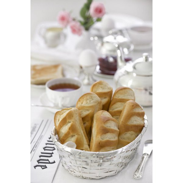 Corbeille à pain ovale argent