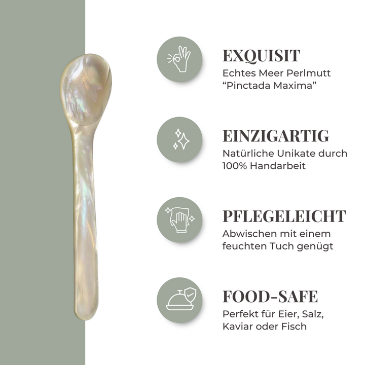 Cuillière à caviar en nacre / Cuillière à Oeuf