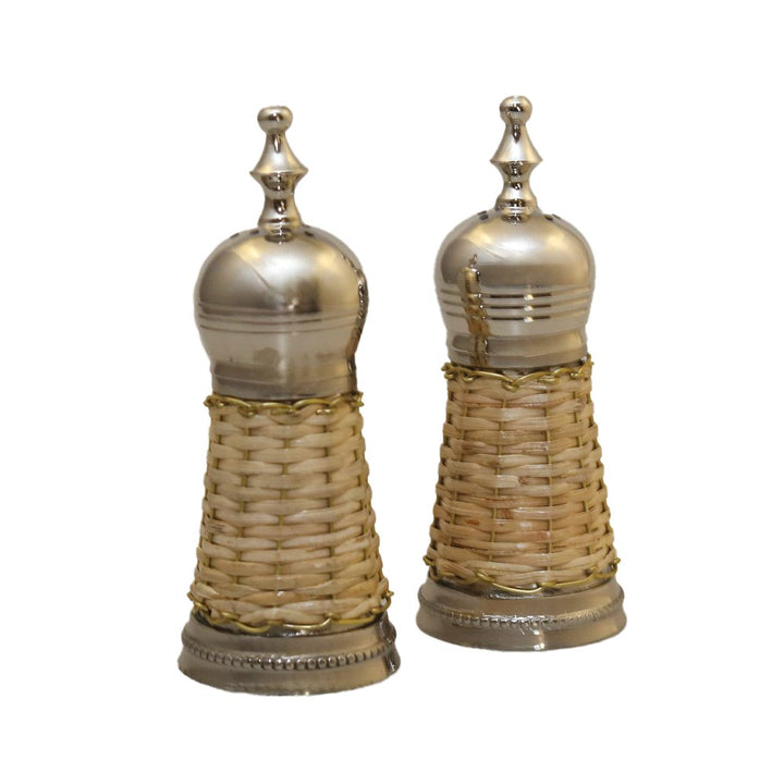 Duo Salière  et Poivrière en osier
