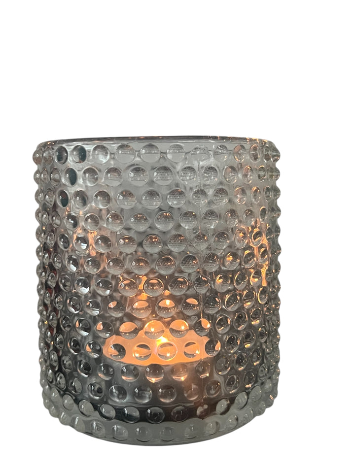 Lot de 8 photophores en verre – Pour bougies chauffe-plat